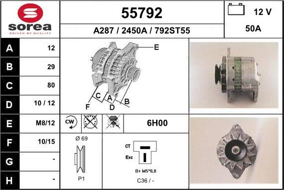 EAI 55792 - Generator alexcarstop-ersatzteile.com