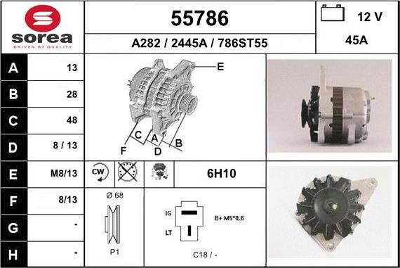 EAI 55786 - Generator alexcarstop-ersatzteile.com