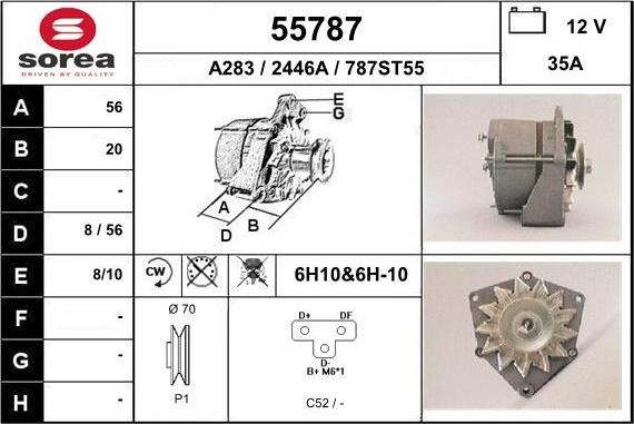 EAI 55787 - Generator alexcarstop-ersatzteile.com