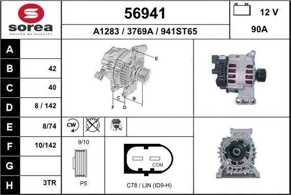 EAI 56941 - Generator alexcarstop-ersatzteile.com