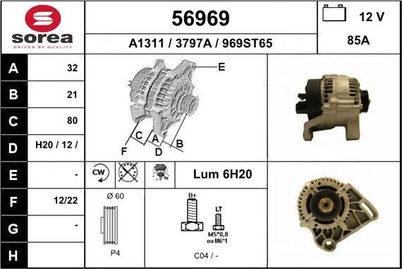 EAI 56969 - Generator alexcarstop-ersatzteile.com