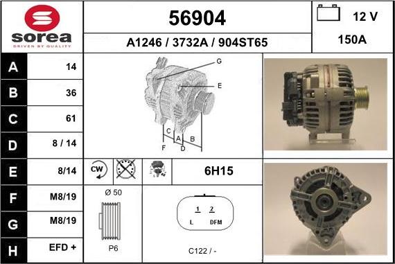 EAI 56904 - Generator alexcarstop-ersatzteile.com