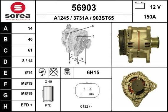 EAI 56903 - Generator alexcarstop-ersatzteile.com