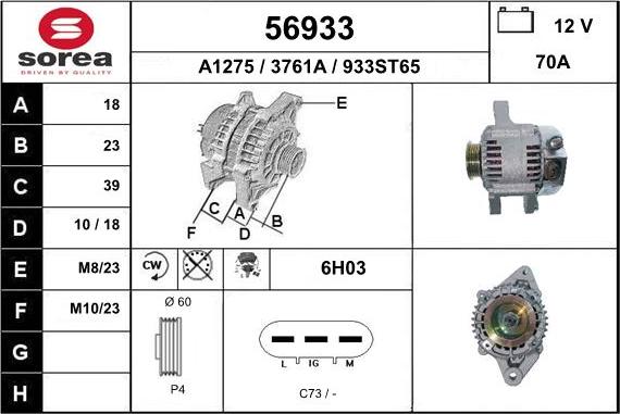 EAI 56933 - Generator alexcarstop-ersatzteile.com