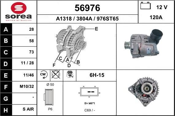 EAI 56976 - Generator alexcarstop-ersatzteile.com