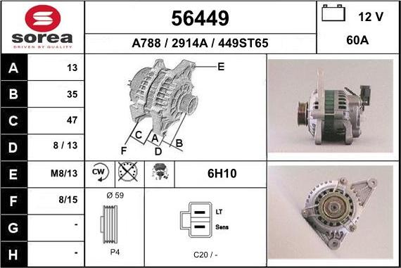 EAI 56449 - Generator alexcarstop-ersatzteile.com