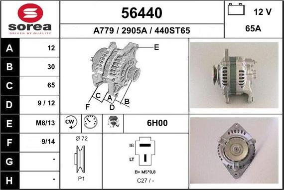 EAI 56440 - Generator alexcarstop-ersatzteile.com