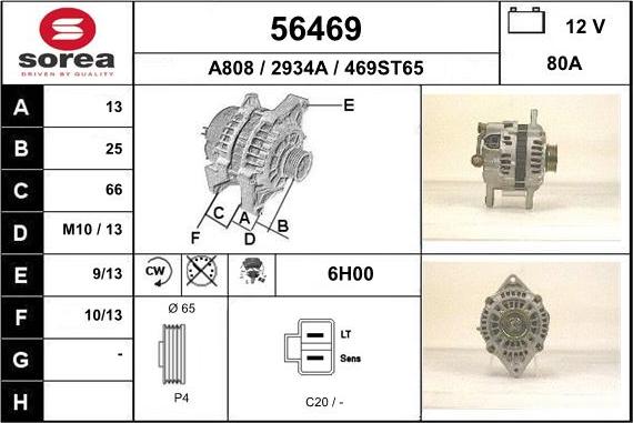 EAI 56469 - Generator alexcarstop-ersatzteile.com