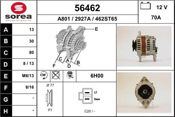 EAI 56462 - Generator alexcarstop-ersatzteile.com