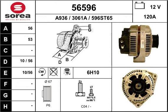 EAI 56596 - Generator alexcarstop-ersatzteile.com