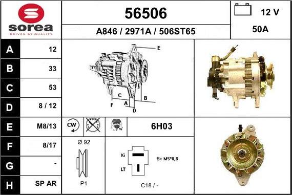 EAI 56506 - Generator alexcarstop-ersatzteile.com