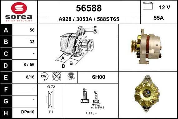 EAI 56588 - Generator alexcarstop-ersatzteile.com