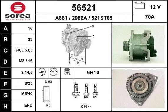 EAI 56521 - Generator alexcarstop-ersatzteile.com