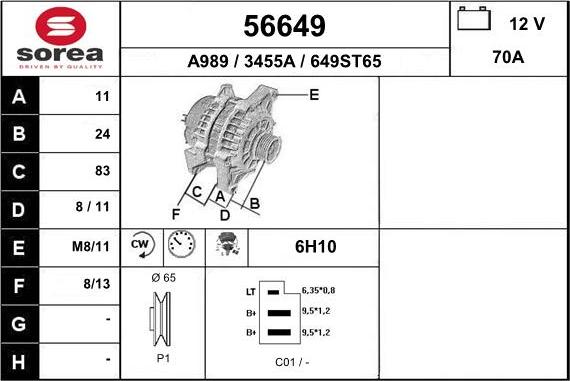 EAI 56649 - Generator alexcarstop-ersatzteile.com