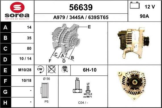 EAI 56639 - Generator alexcarstop-ersatzteile.com