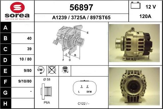 EAI 56897 - Generator alexcarstop-ersatzteile.com