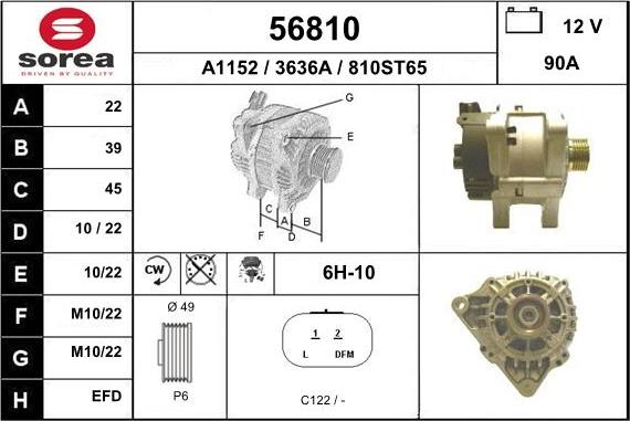 EAI 56810 - Generator alexcarstop-ersatzteile.com