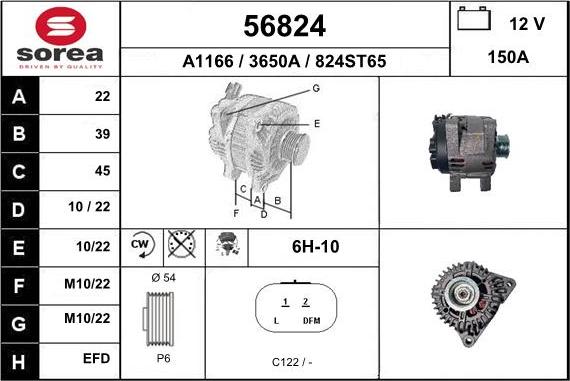 EAI 56824 - Generator alexcarstop-ersatzteile.com