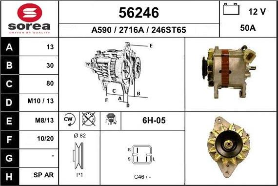 EAI 56246 - Generator alexcarstop-ersatzteile.com