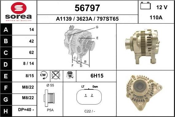 EAI 56797 - Generator alexcarstop-ersatzteile.com