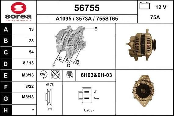 EAI 56755 - Generator alexcarstop-ersatzteile.com