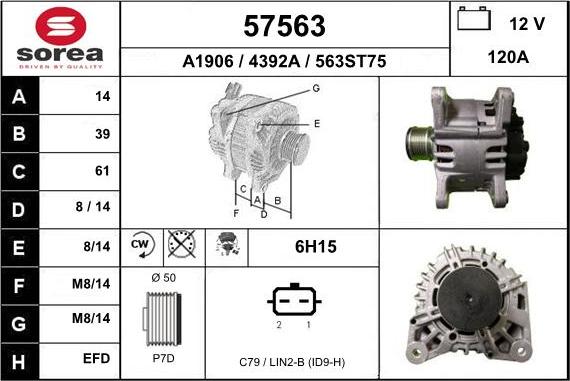 EAI 57563 - Generator alexcarstop-ersatzteile.com