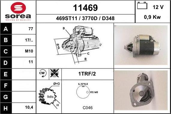 EAI 11469 - Starter alexcarstop-ersatzteile.com