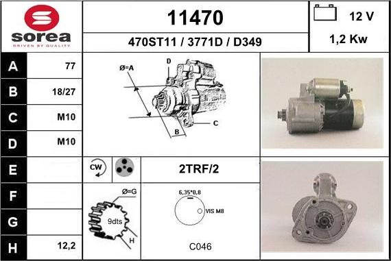 EAI 11470 - Starter alexcarstop-ersatzteile.com