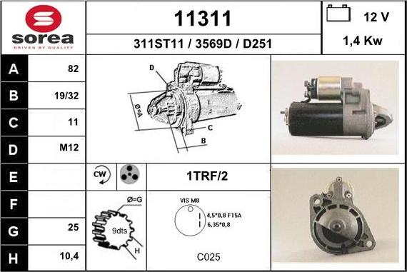 EAI 11311 - Starter alexcarstop-ersatzteile.com