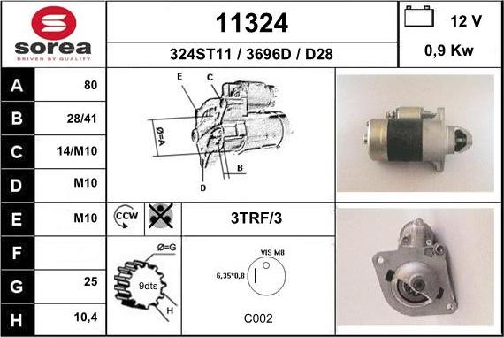 EAI 11324 - Starter alexcarstop-ersatzteile.com