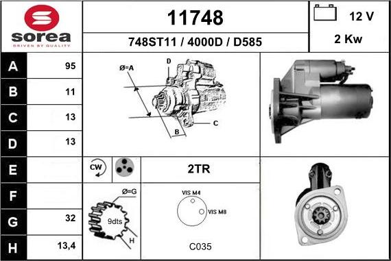 EAI 11748 - Starter alexcarstop-ersatzteile.com