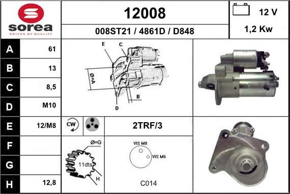 EAI 12008 - Starter alexcarstop-ersatzteile.com