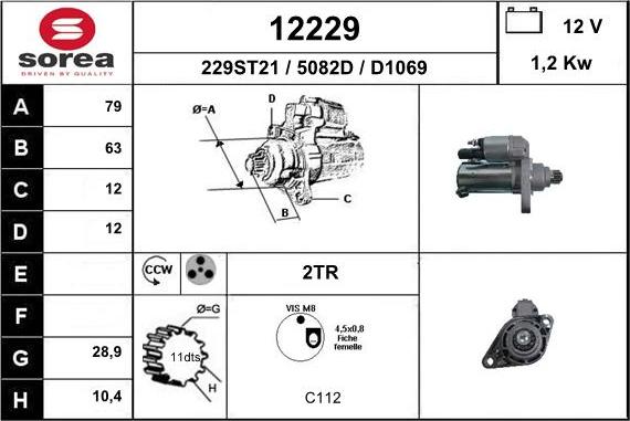 EAI 12229 - Starter alexcarstop-ersatzteile.com