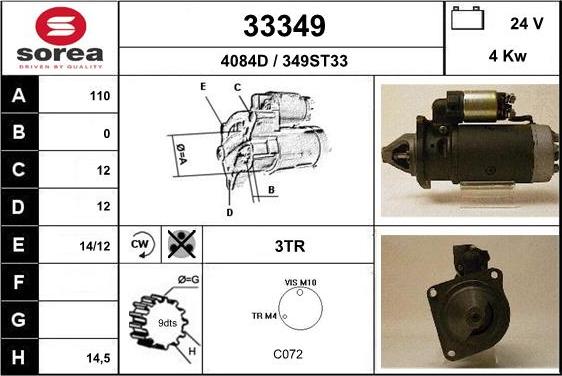 EAI 33349 - Starter alexcarstop-ersatzteile.com