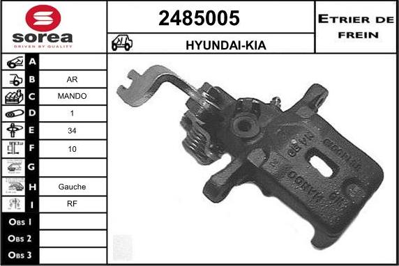 EAI 2485005 - Bremssattel alexcarstop-ersatzteile.com