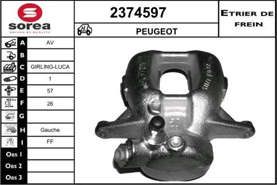 EAI 2374597 - Bremssattel alexcarstop-ersatzteile.com