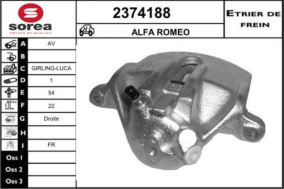 EAI 2374188 - Bremssattel alexcarstop-ersatzteile.com