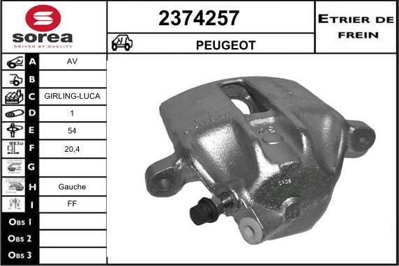 EAI 2374257 - Bremssattel alexcarstop-ersatzteile.com