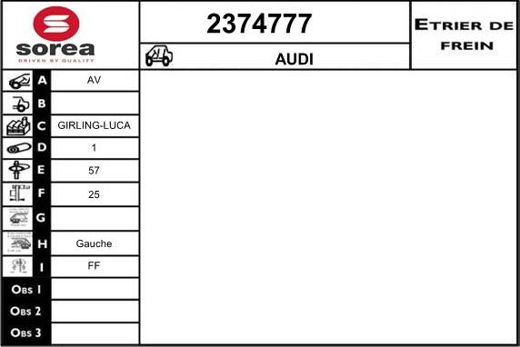 EAI 2374777 - Bremssattel alexcarstop-ersatzteile.com