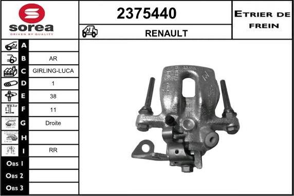 EAI 2375440 - Bremssattel alexcarstop-ersatzteile.com