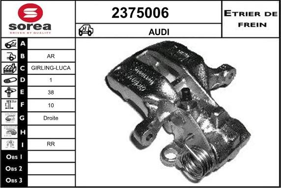 EAI 2375006 - Bremssattel alexcarstop-ersatzteile.com