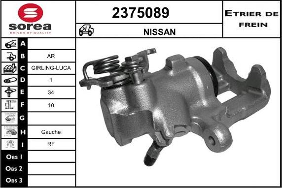 EAI 2375089 - Bremssattel alexcarstop-ersatzteile.com