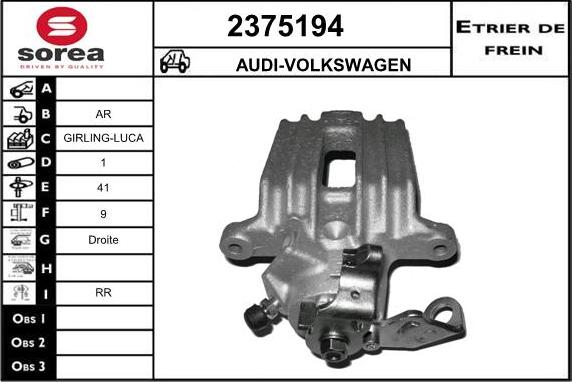 EAI 2375194 - Bremssattel alexcarstop-ersatzteile.com