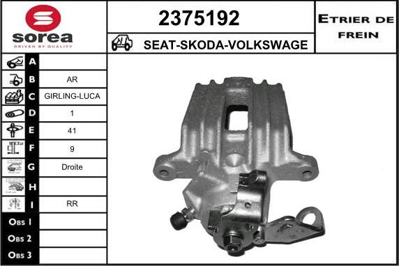 EAI 2375192 - Bremssattel alexcarstop-ersatzteile.com