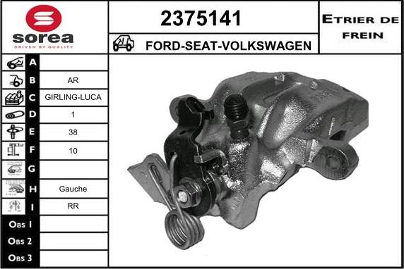 EAI 2375141 - Bremssattel alexcarstop-ersatzteile.com