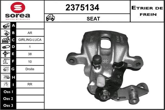 EAI 2375134 - Bremssattel alexcarstop-ersatzteile.com