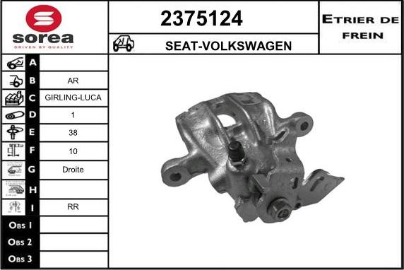 EAI 2375124 - Bremssattel alexcarstop-ersatzteile.com