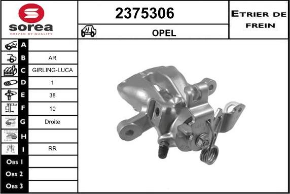 EAI 2375306 - Bremssattel alexcarstop-ersatzteile.com