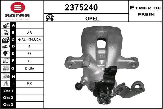 EAI 2375240 - Bremssattel alexcarstop-ersatzteile.com