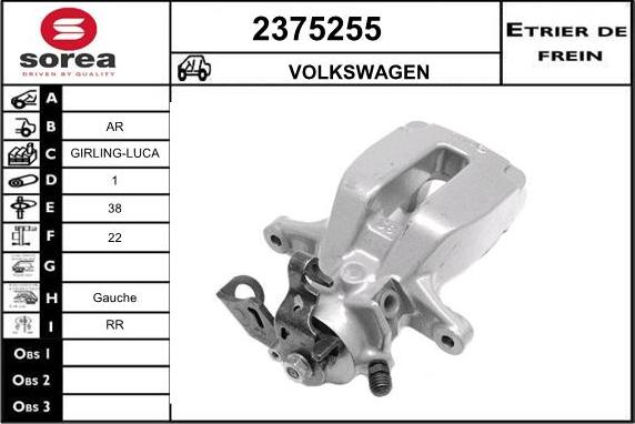 EAI 2375255 - Bremssattel alexcarstop-ersatzteile.com